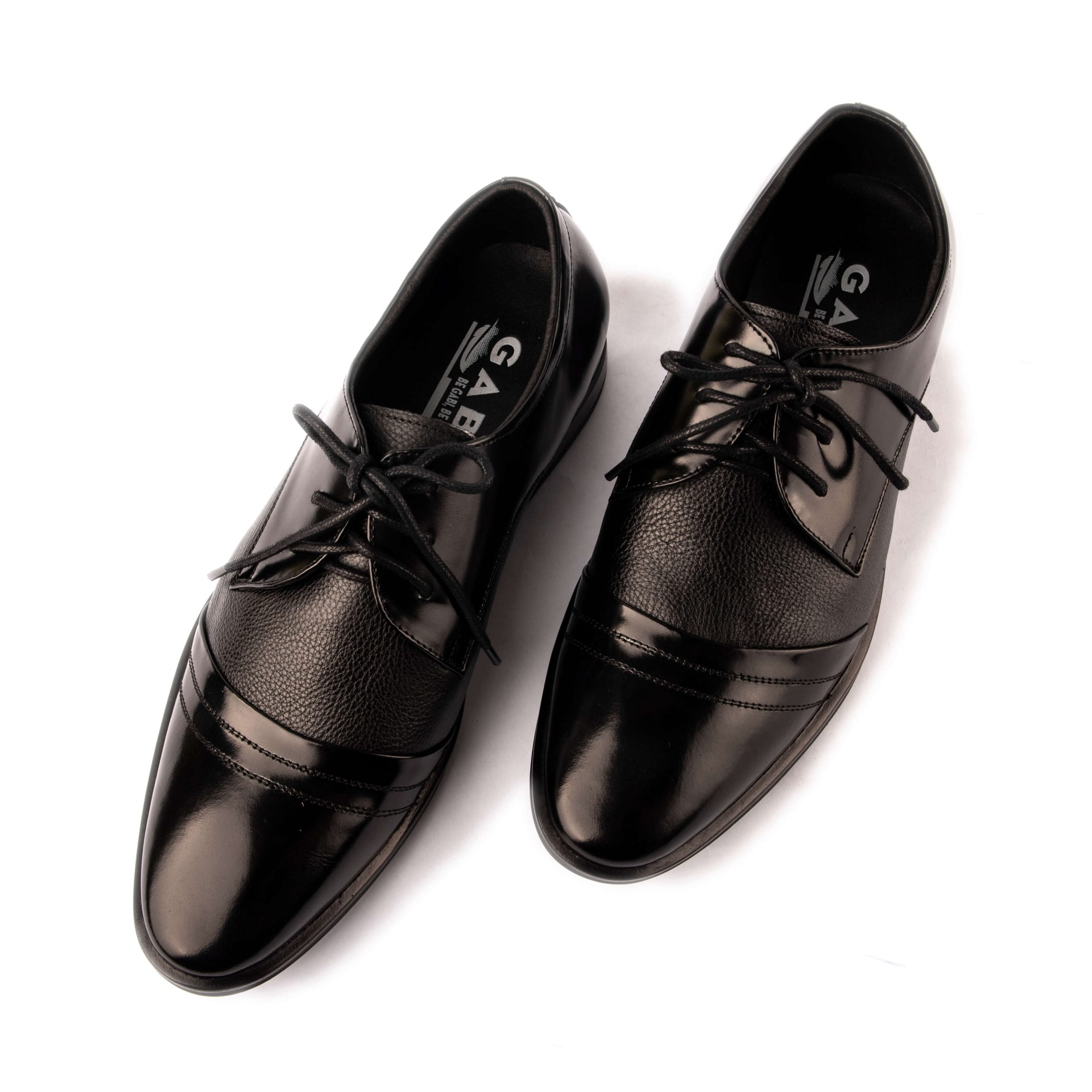 Giày tây Dior hàng hiệu nam da bóng màu đen họa tiết Monogram